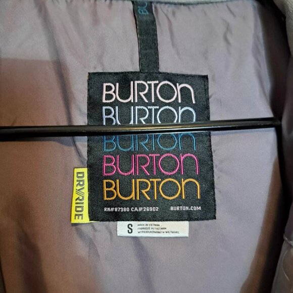 Burton Dryride Purple Da Naang Snowboard Ski Coat Women's Size Small Hooded - Picture 9 of 13